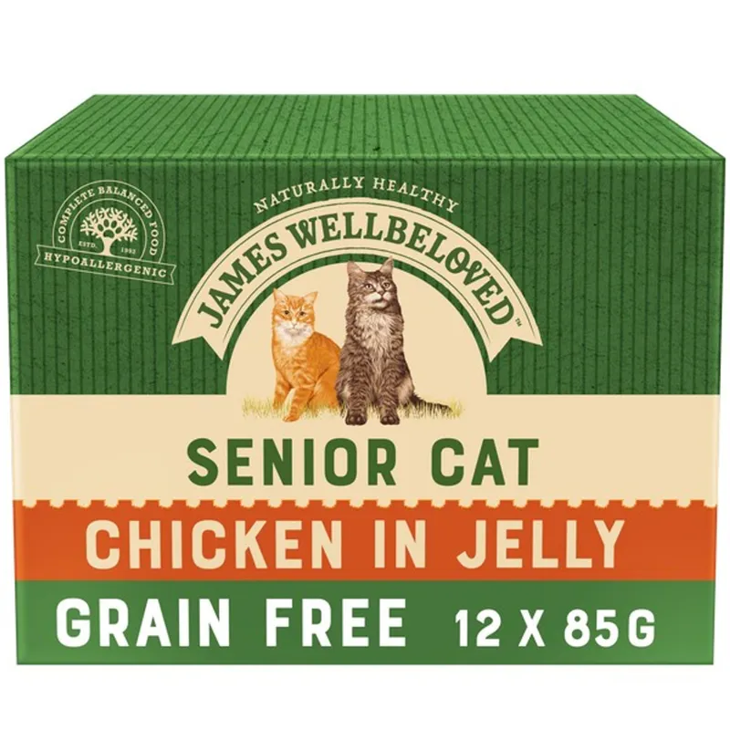 Wellbeloved Senior Cat Chicken GF Pouch 12 x 85g