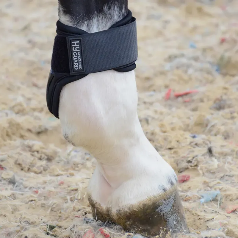 Hy Equestrian Armoured Guard Pro Reaction Compliant Fetlock Boots Large-3