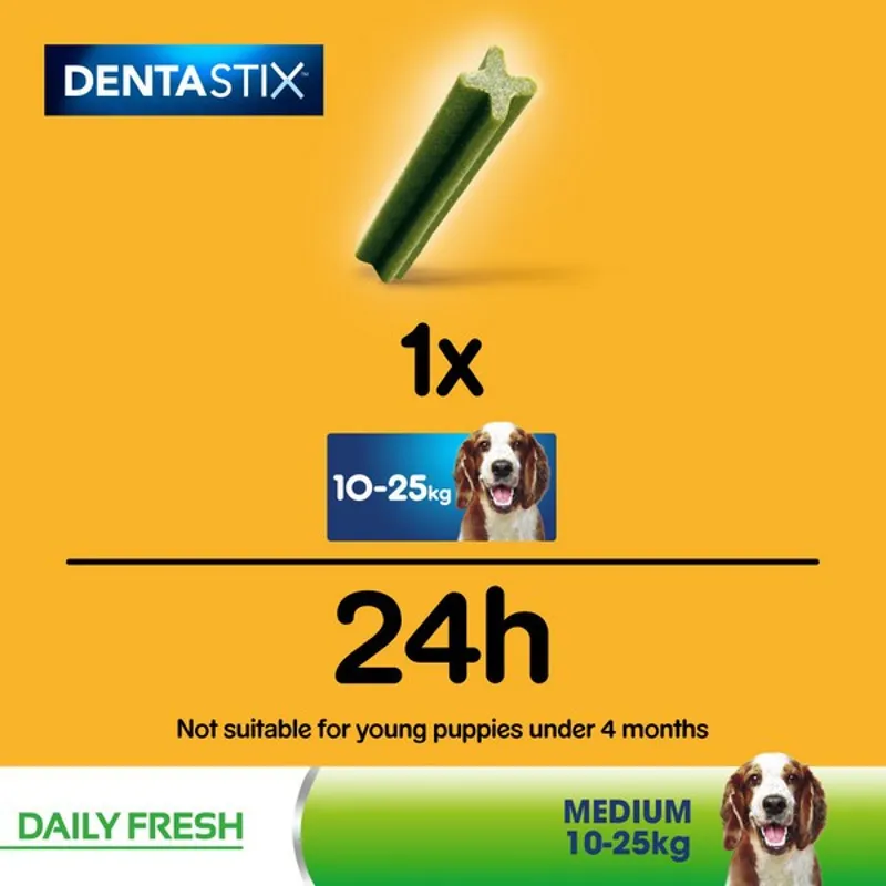 Pedigree Dentastix Fresh Daily Dental Chews Medium Dog 5 Sticks-5