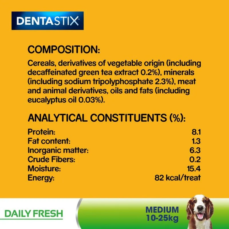 Pedigree Dentastix Fresh Daily Dental Chews Medium Dog 5 Sticks-6