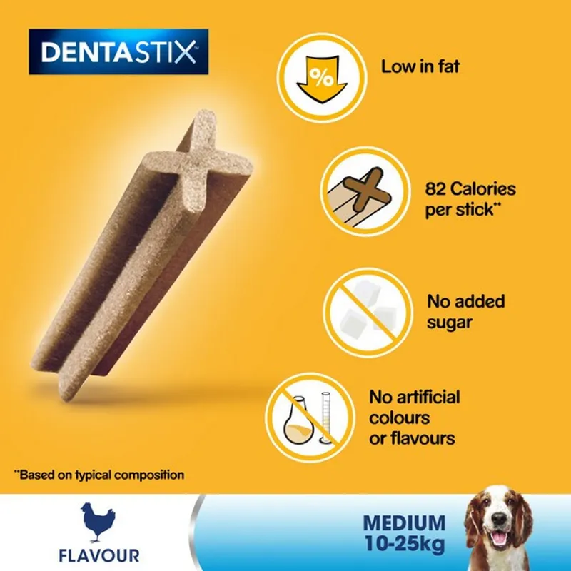 Pedigree DentaStix Daily Dental Chews Medium Dog 5 Sticks-2