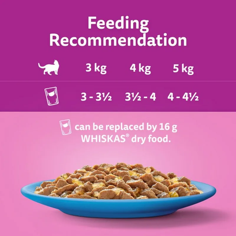 WHISKAS 1+ Cat Pouches Fish Favourites in Jelly 12x85g-5