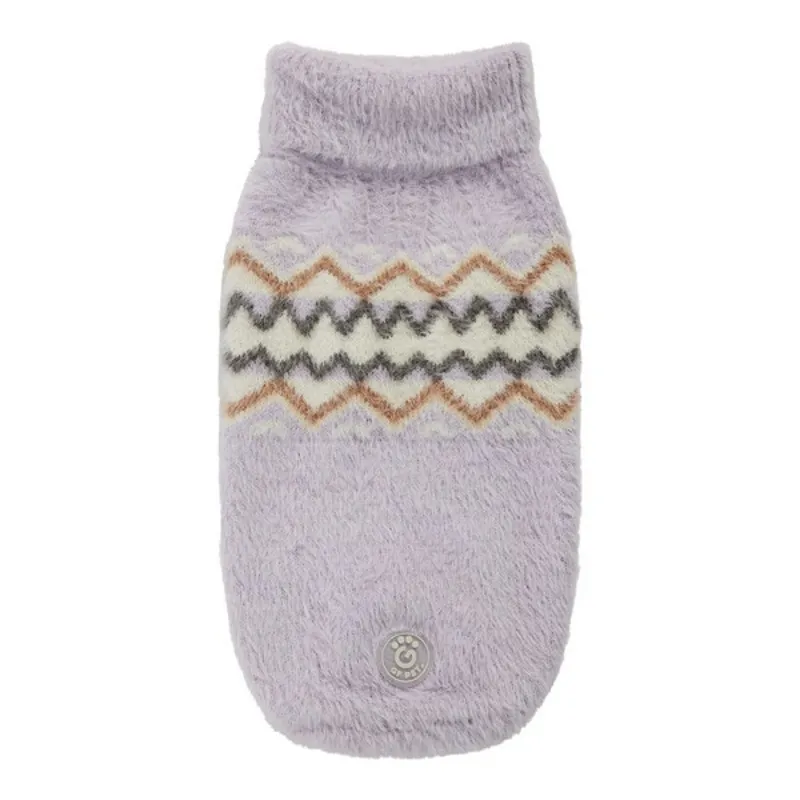 GF Pet Fuzzy Sweater Lavender-2