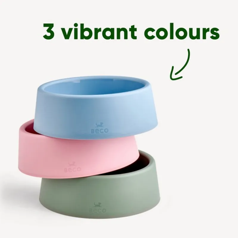 Beco Steady Dog Bowl Pink-3
