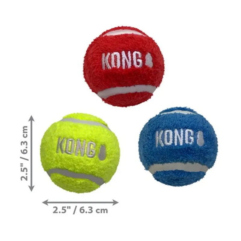 KONG Sport Softies Balls 3pk Assorted Medium-1
