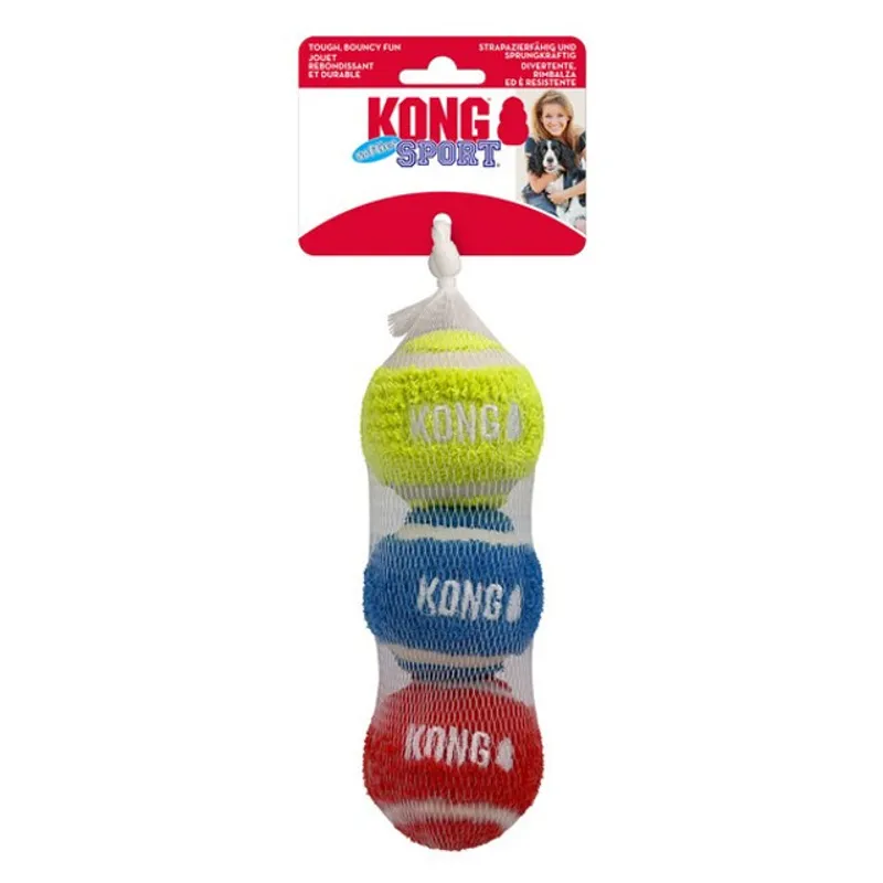 KONG Sport Softies Balls 3pk Assorted Medium