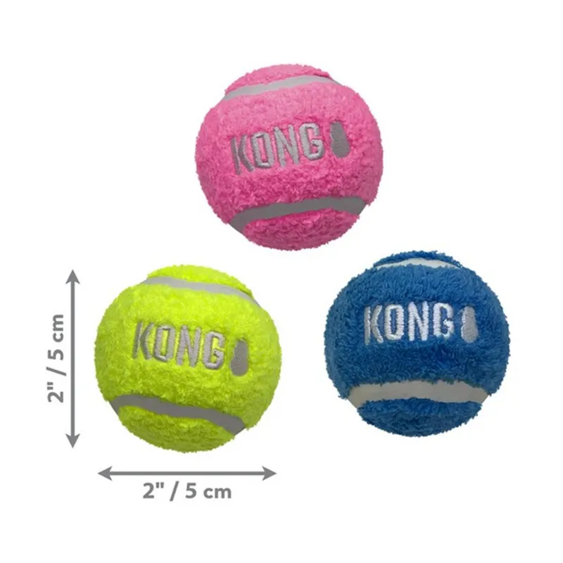 KONG Sport Softies Balls 3pk Assorted Small-1