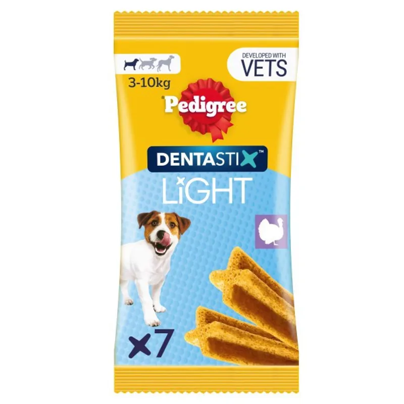 Pedigree DentaStix Light Daily Dental Chews Small Dog 7 Sticks-1