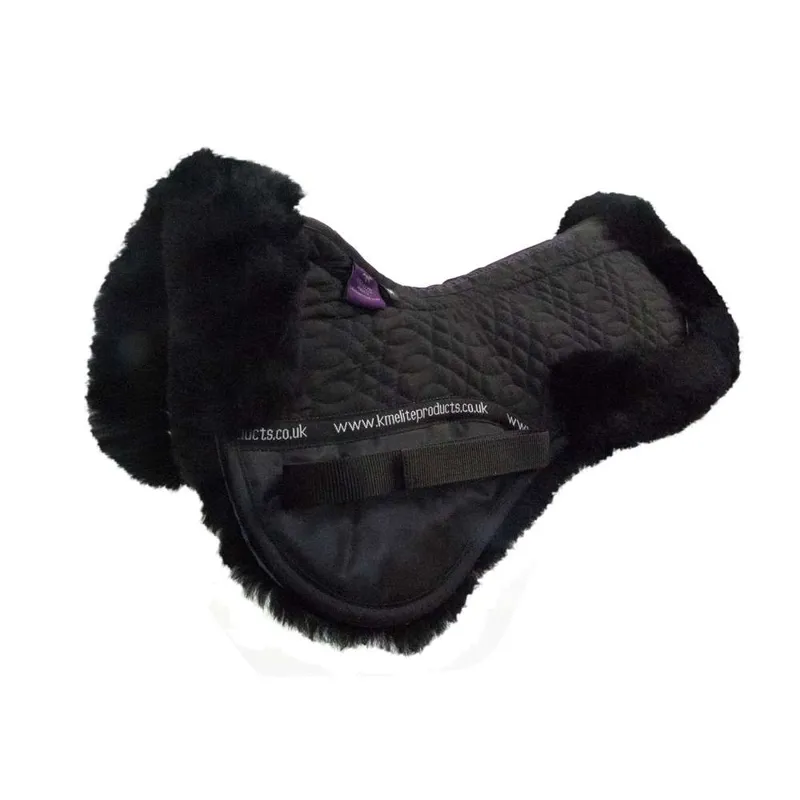 KM Elite High Wither Half Pad Black Black Large