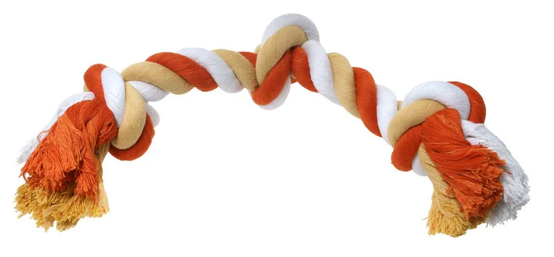 Dog Life Raggy Cotton Rope Bone 3 Knot
