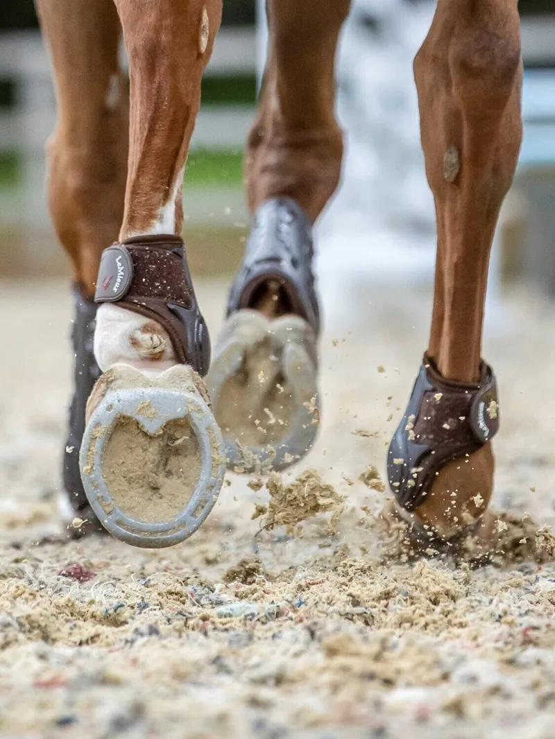 LeMieux Impact Compliant Fetlock Boots Brown-2