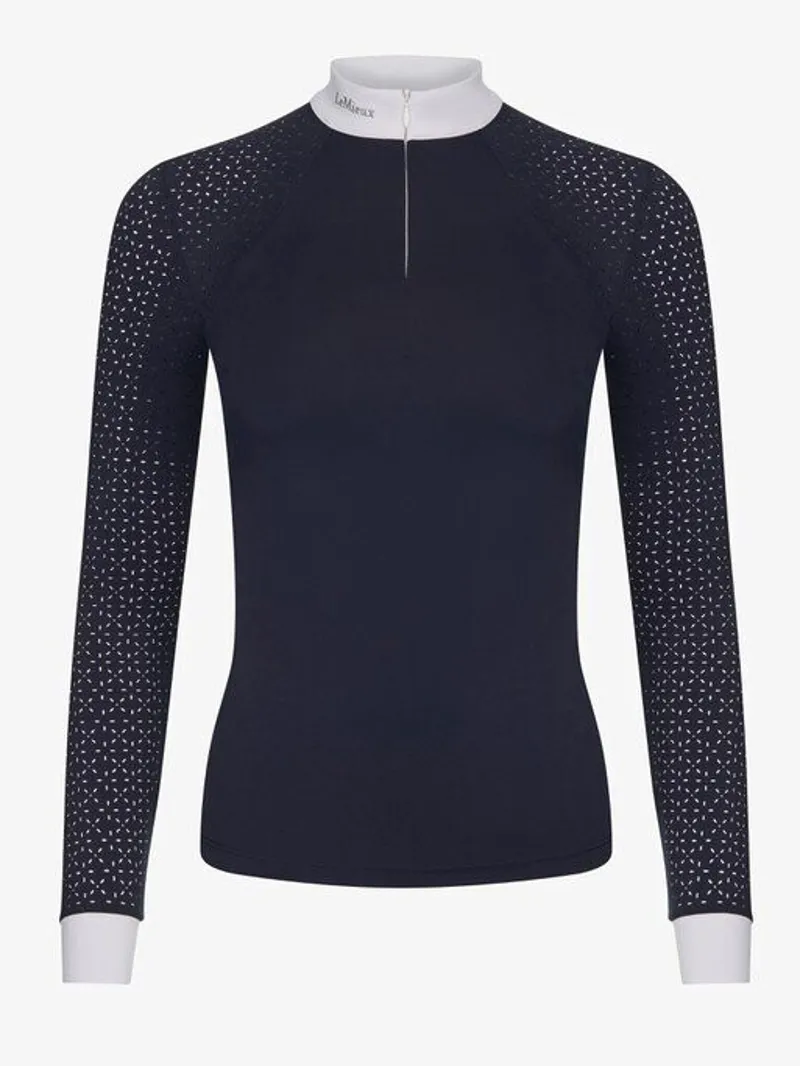 LeMieux Olivia Long Sleeve Show Shirt Navy