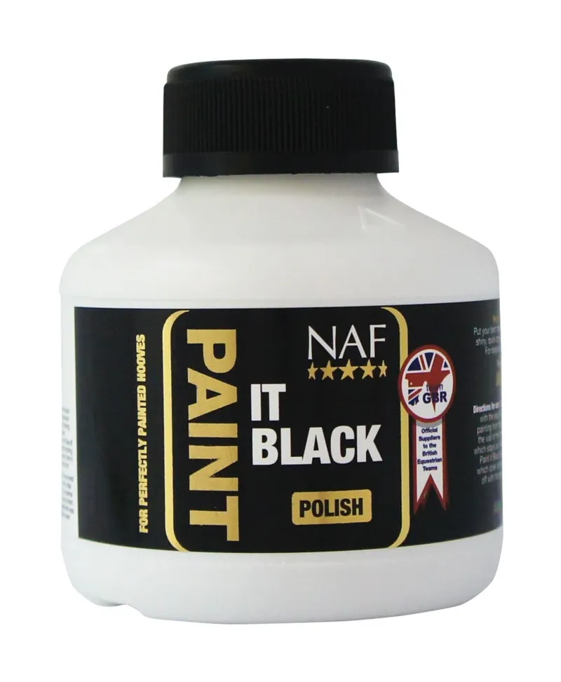 NAF Paint It Hoof Polish Black 250ml