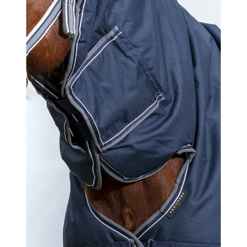 Equitheme Pony Tyrex 600D Combo Turnout Rug 350g Navy-4