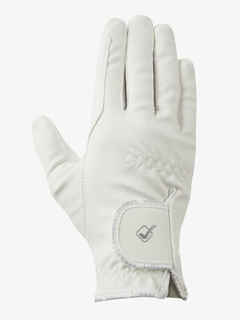 LeMieux Classic Riding Glove White-1