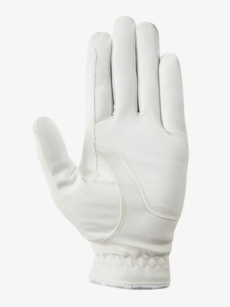 LeMieux Classic Riding Glove White-2