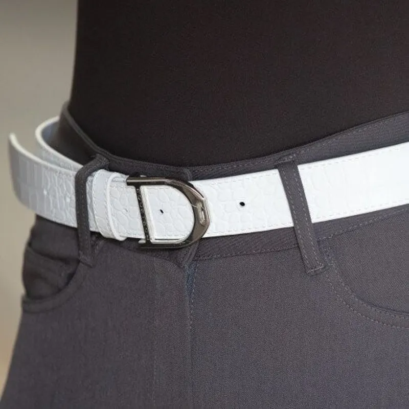 Equetech Stirrup Leather Belt White