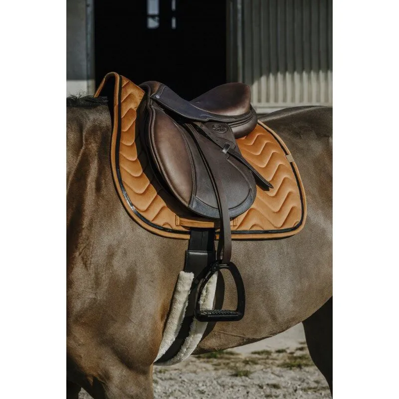 Equitheme Glossy Saddle Pad Full Orange-1