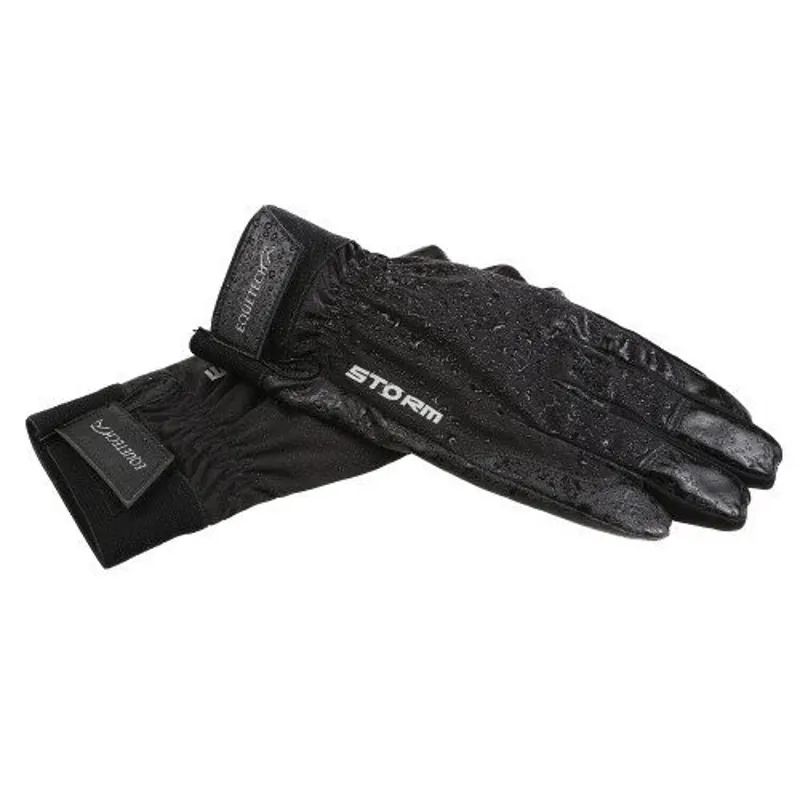 Equetech Children's Storm Waterproof Gloves Black