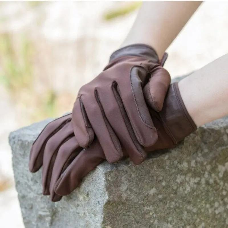 Equetech Children's Stretch Show Glove Brown