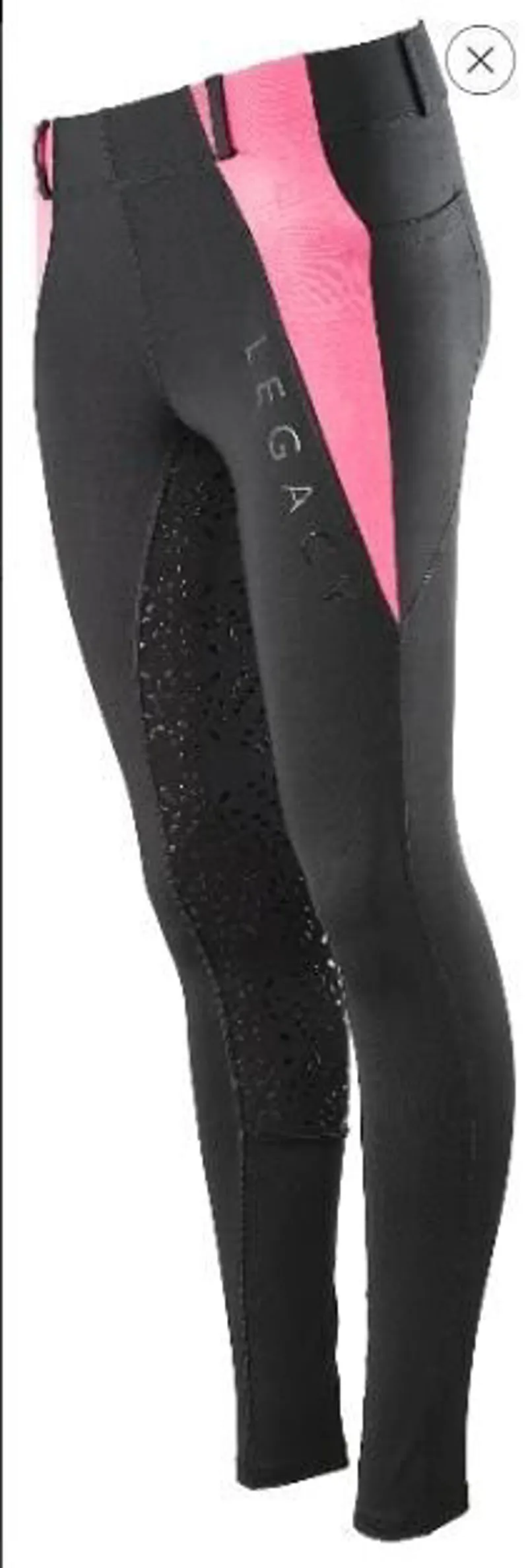 Legacy Junior Riding Tights Black/Candyfloss