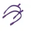 Shires Plastic Ball End Spurs PURPLE adult