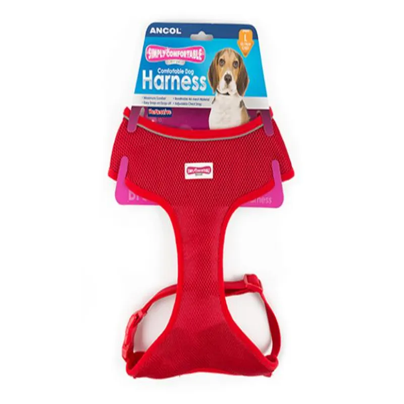 Ancol Comfort Mesh Harness Red