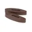 Silicone Rein Stops BROWN pair
