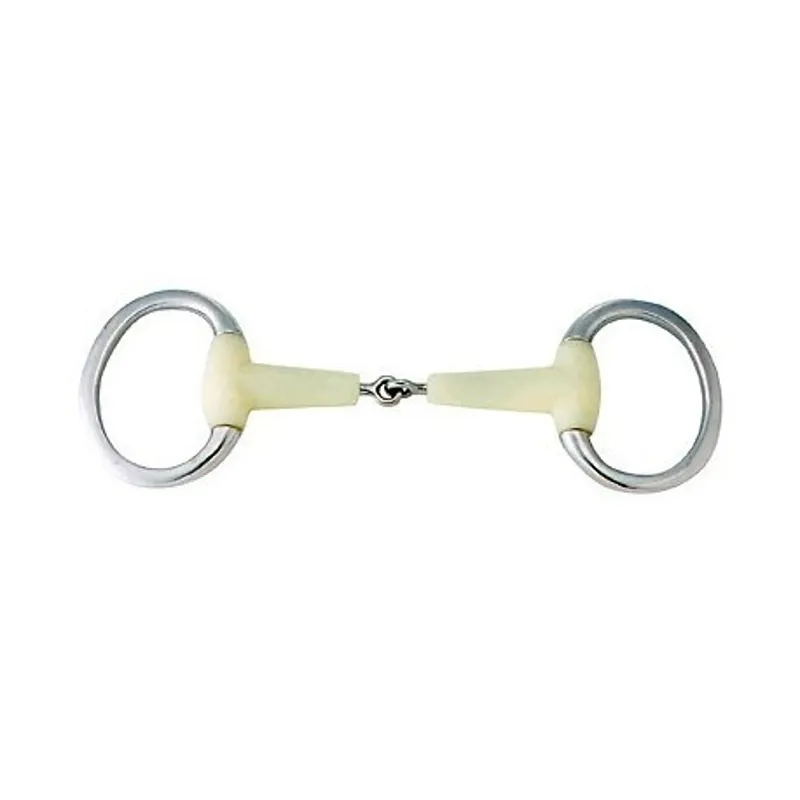 Happy Mouth Flat Ring Jointed Eggbutt Snaffle