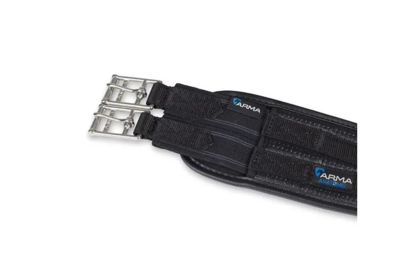 ARMA Anti-Chafe Contour Girth With Elastic BLACK-1