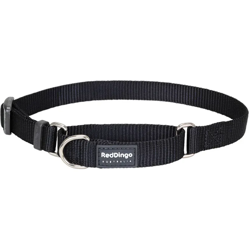 Red Dingo Classic Martingale Collar Black