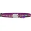 Red Dingo Patterned Cat Collar Daisy Purple