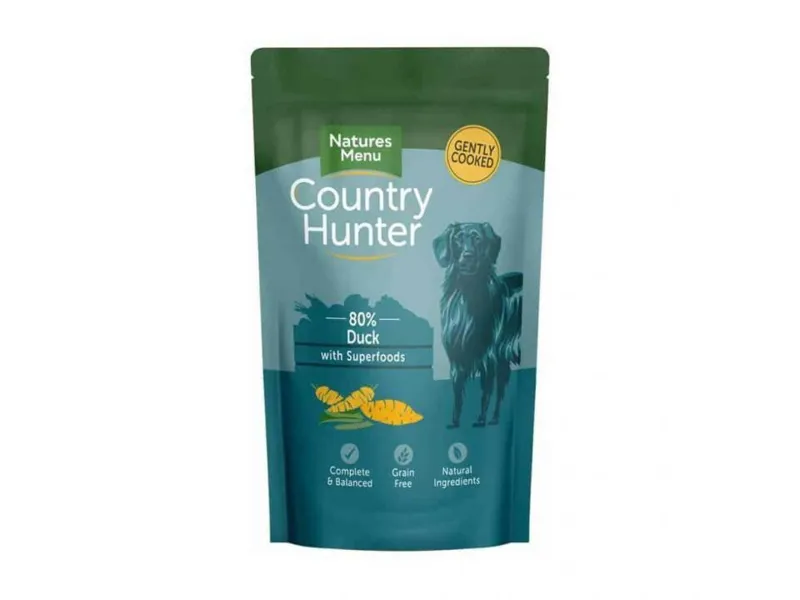 Natures Menu Country Hunter Wet Dog Food Duck Pouches