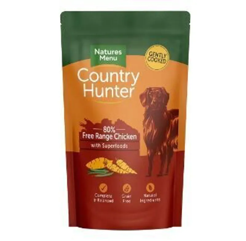 Natures Menu Country Hunter Wet Dog Food Chicken Pouches