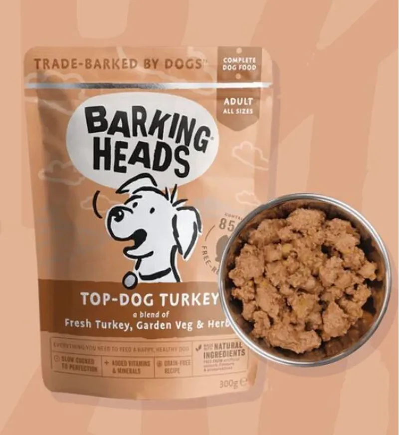 Barking Heads Top Dog Turkey Wet Food