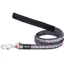 Red Dingo Patterned Dog Lead Grey Flamingo