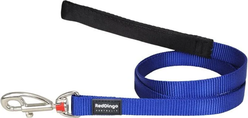 Red Dingo Plain 1.2m Dog Lead Blue