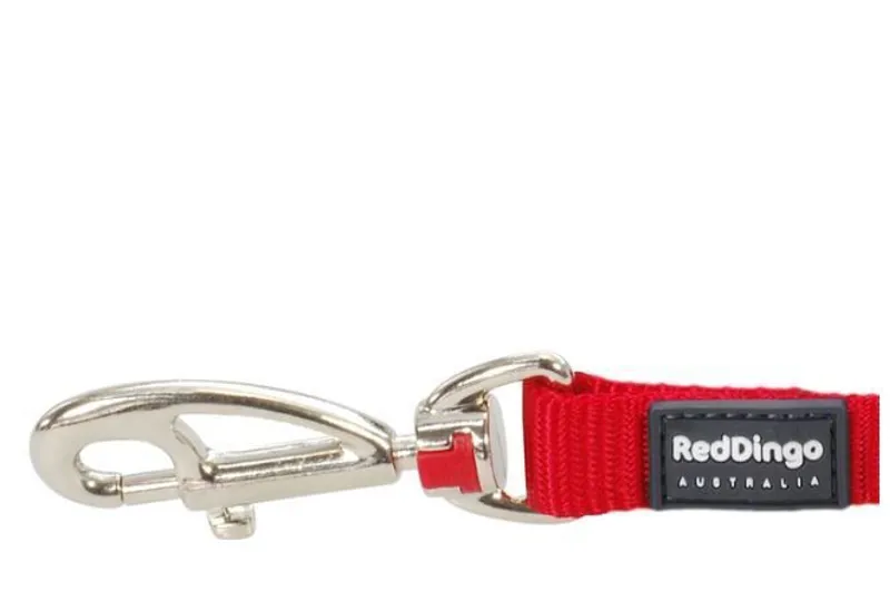 Red Dingo Plain 1.2m Dog Lead Red-1