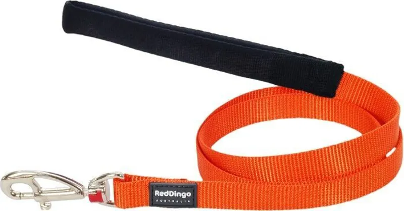 Red Dingo Plain 1.2m Dog Lead Orange