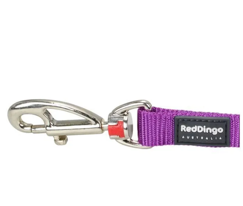 Red Dingo Plain 1.2m Dog Lead Purple-2