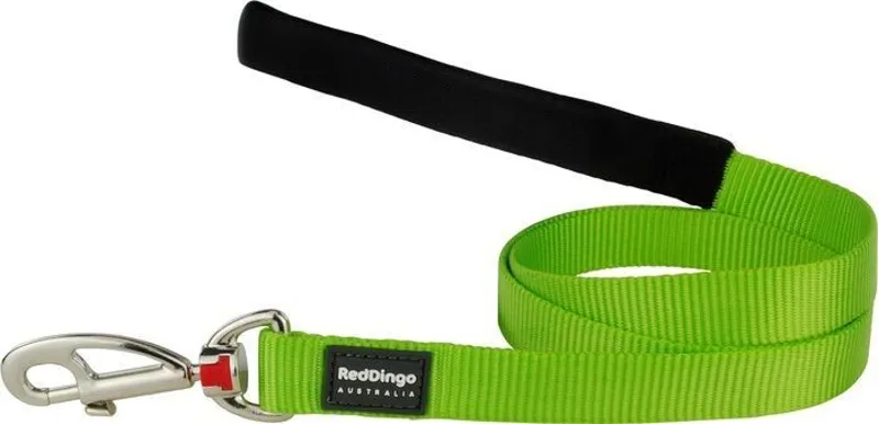 Red Dingo Plain 1.2m Dog Lead Lime Green-2