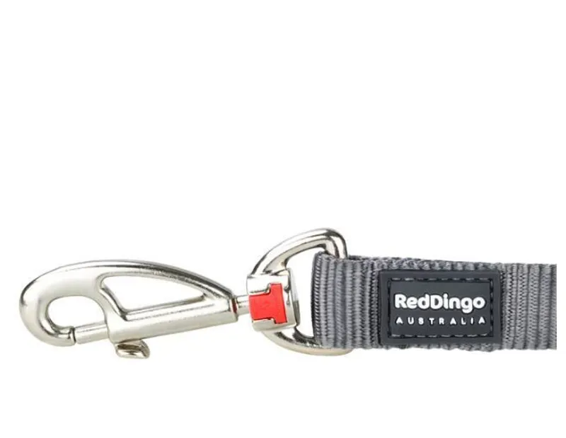 Red Dingo Plain 1.2m Dog Lead Grey-2