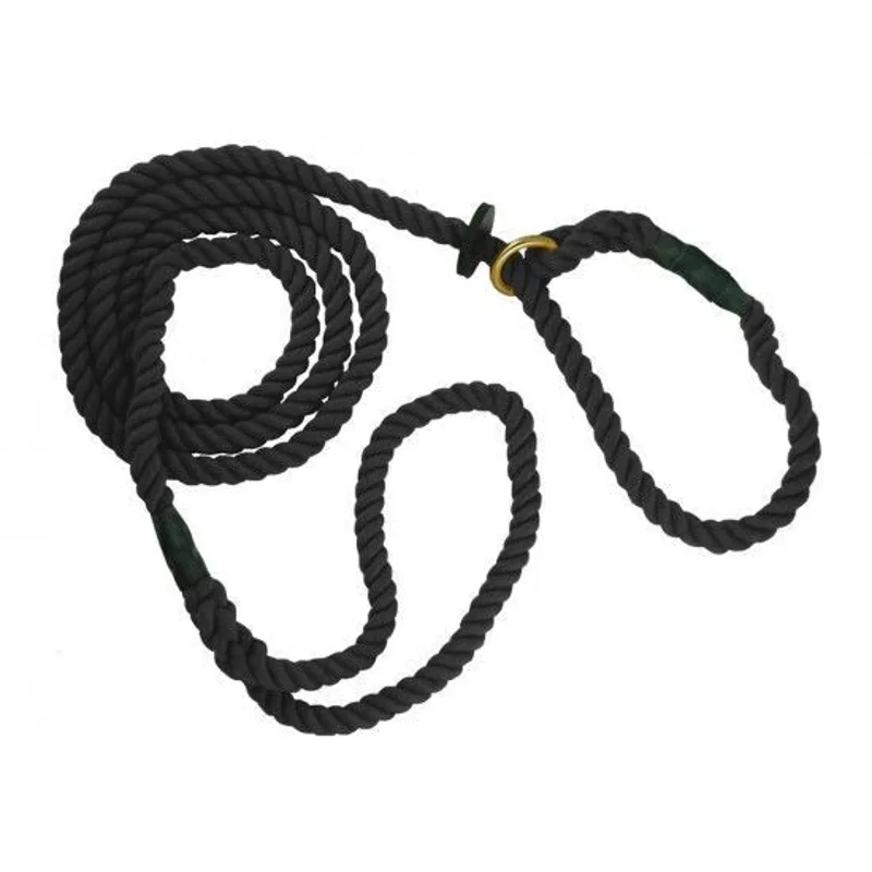 Animate Gun Dog Slip Lead Black