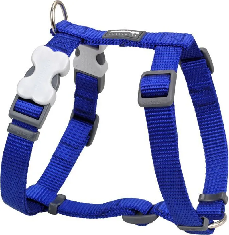Red Dingo Plain Dog Harness Blue