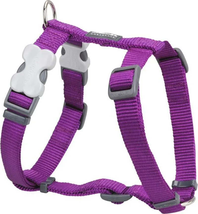 Red Dingo Plain Dog Harness Purple