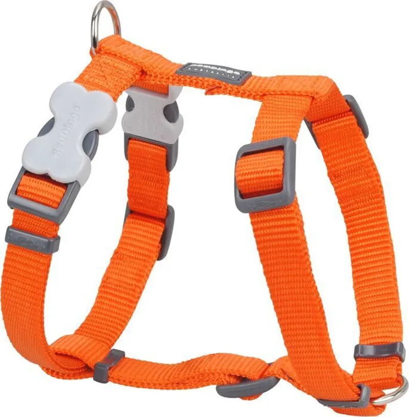 Red Dingo Plain Dog Harness Orange