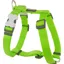 Red Dingo Plain Dog Harness Lime Green