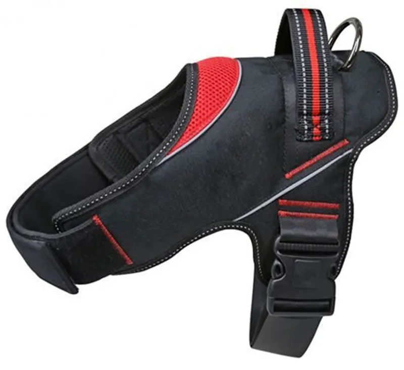 Lazy Bones Night Safe Dog Harness Black/Red