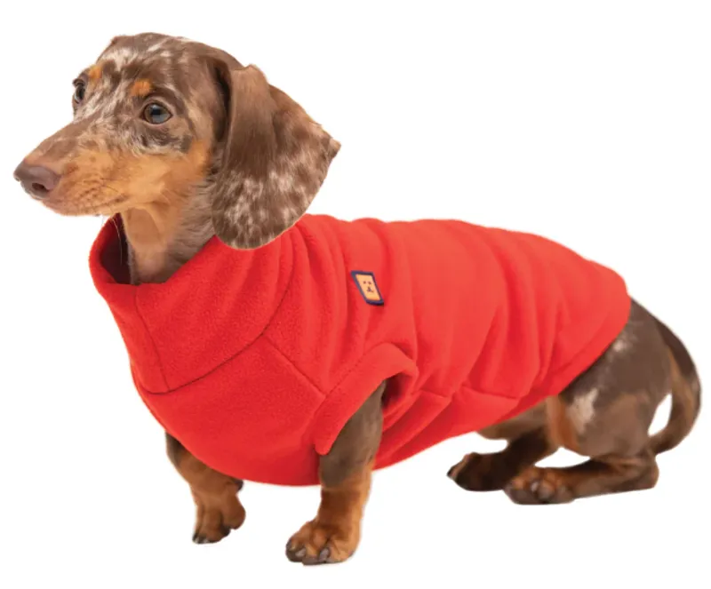 Ginger Ted - Cosy Fleece - Dachshund Red