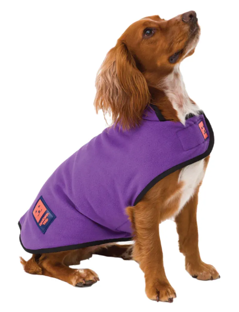 Ginger Ted Fleece Dog Coat Purple